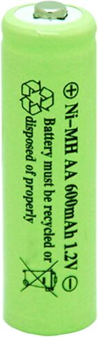 Ni-Mh AA 600mAh 1.2V Rechargable Batteries Pre-Charged for Outdoor Solar Lights,Garden String Light, Pathway Lights (8Pack AA) in Saudi Arabia