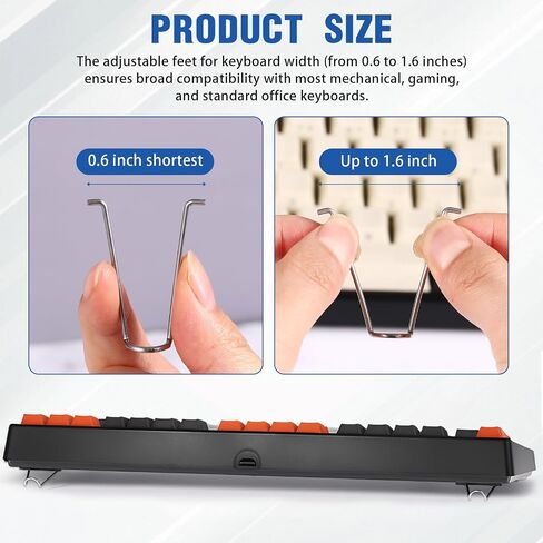2 Pcs Replacement Keyboard Feet Leg, Metal Stand for Desk in Saudi Arabia