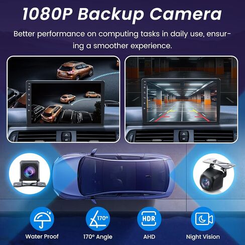 [8Core] Car Radio for Toyota Camry 2007-2011: 9 Inch 1280 * 800 HD Touchscreen Stereo with Wireless CarPlay Android Auto 5GWiFi Bluetooth5.0 FM 1080P Backup Camera GPS Split-Screen in Kuwait