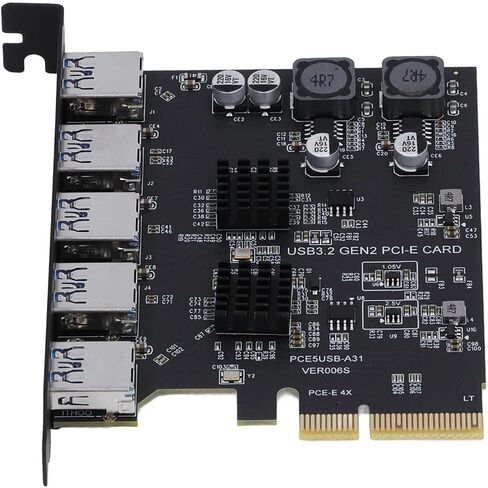 USB 3.2 Gen 2 Expansion Card, 5 Port 10Gbps in Saudi Arabia