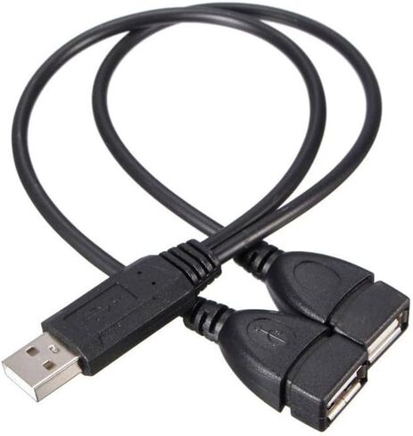 Usb Splitter Cable Dual Female To Male Adapter Cord in Saudi Arabia