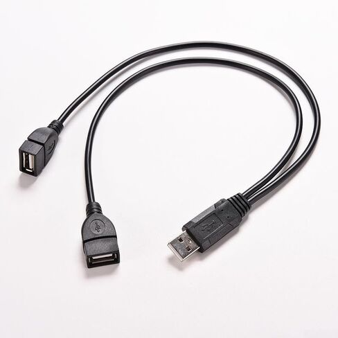 Usb Splitter Cable Dual Female To Male Adapter Cord in Saudi Arabia