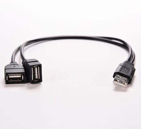 Usb Splitter Cable Dual Female To Male Adapter Cord in Saudi Arabia