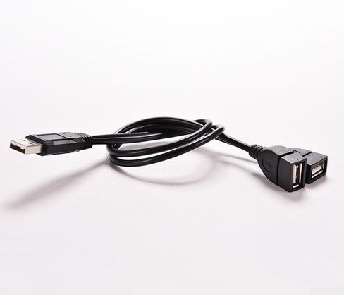 Usb Splitter Cable Dual Female To Male Adapter Cord in Saudi Arabia