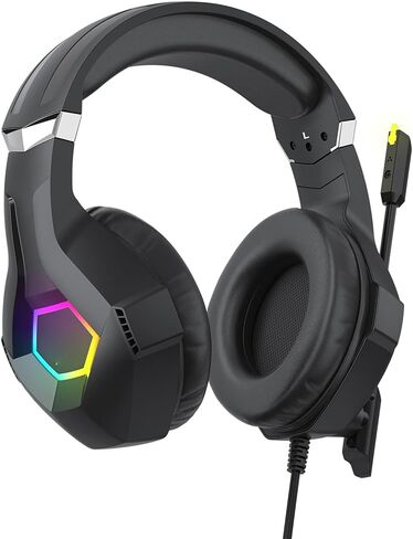 Gaming Headset 40mm Drivers 7.1 Surround Sound Wired (Black) in Saudi Arabia