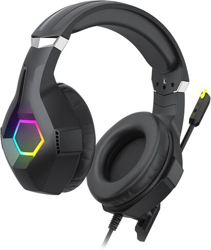 Gaming Headset 40mm Drivers 7.1 Surround Sound Wired (Black) in Saudi Arabia