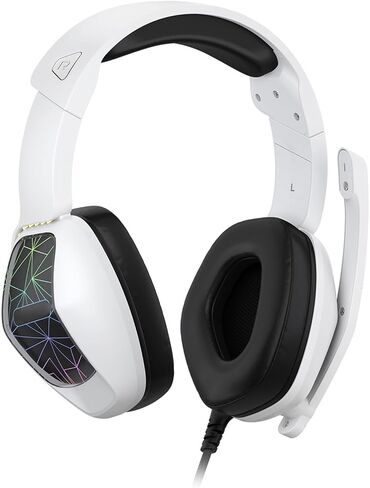 Gaming Headset 7 Color Breathing Light 120 Degree Mic (White) in Saudi Arabia