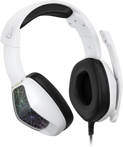 Gaming Headset 7 Color Breathing Light 120 Degree Mic (White) in Saudi Arabia