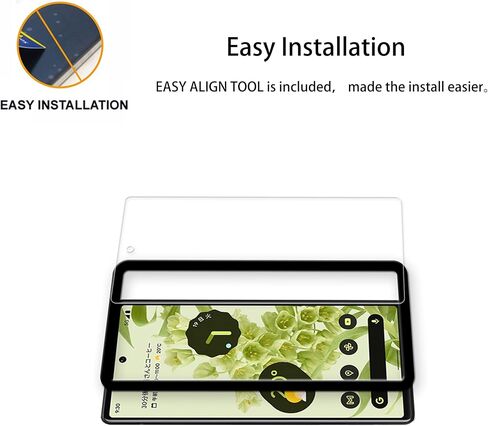 Easy Alignment Frame Designed For Google Pixel 6 Tempered Glass Screen Protector 2-Pack Camera Lens Protector Film 2-Pack in Saudi Arabia