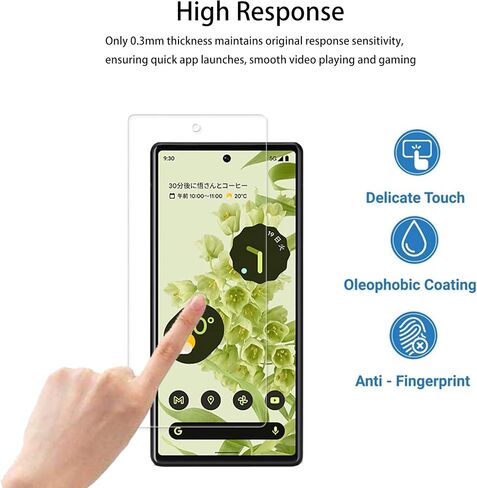 Easy Alignment Frame Designed For Google Pixel 6 Tempered Glass Screen Protector 2-Pack Camera Lens Protector Film 2-Pack in Saudi Arabia