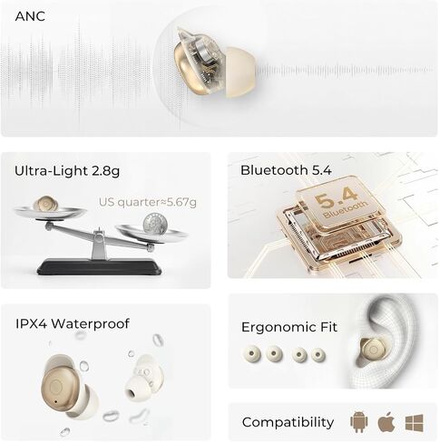 Kieslect Sleep Earbuds Bluetooth 5.4 Mini Wireless Earbuds for Side Sleepers in Kuwait
