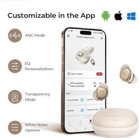 Kieslect Sleep Earbuds Bluetooth 5.4 Mini Wireless Earbuds for Side Sleepers in Kuwait