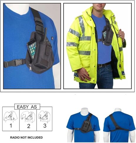 RCH-100 Radio Chest Harness Chest Pack, Hands Free Shoulder Radio Holster in Kuwait