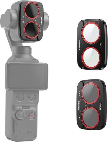 Ambitful 2-Pack VND1-5&CPL Filter Kit for DJI Osmo Pocket 4P in Saudi Arabia