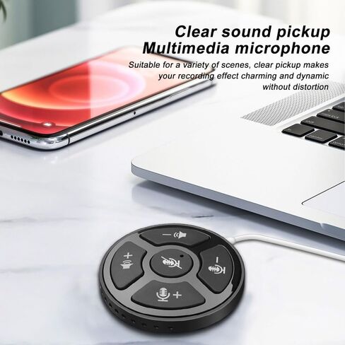 Desktop Conference Microphone with Mute Control Switch LED Light in Saudi Arabia