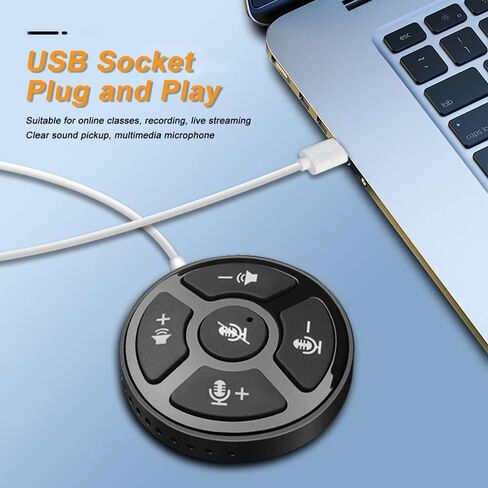 Desktop Conference Microphone with Mute Control Switch LED Light in Saudi Arabia