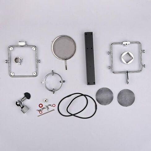 Yiju Audio Device Cover Kit Body Housing Handheld Condenser Mic Parts Metal Construction with Organized Mic Build for Studio Equipment Suitable for Music Studio Builds Repairs Home in Kuwait