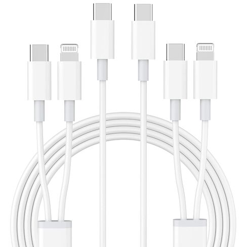 2 in 1 USB C to USB C/Lightning Cable for iPhone 17 16 15 14 13 12 11, 6FT in Saudi Arabia