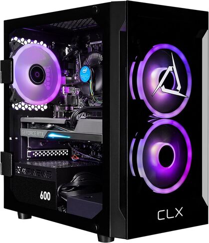 CLX Set Gaming PC - Intel® Core™ i5 14400F 2.5GHz, GeForce® RTX 4060, 1TB NVMe M.2 SSD, 16GB DDR5 RGB Memory, CPU air Cooler, WiFi, Windows 11 Home, Black in Saudi Arabia