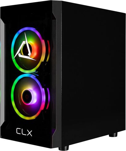 CLX Set Gaming PC - Intel® Core™ i5 14400F 2.5GHz, GeForce® RTX 4060, 1TB NVMe M.2 SSD, 16GB DDR5 RGB Memory, CPU air Cooler, WiFi, Windows 11 Home, Black in Saudi Arabia