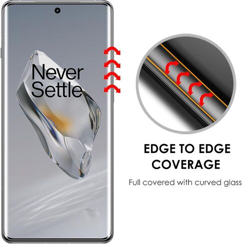 Screen Protector for OnePlus 12, Tempered Glass UV Set [3 Pack],Edge to Edge Full Coverage,Fingerprint-ID Compatible,Sensitive Touch in Saudi Arabia
