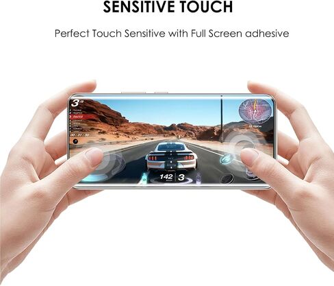 Screen Protector for OnePlus 12, Tempered Glass UV Set [3 Pack],Edge to Edge Full Coverage,Fingerprint-ID Compatible,Sensitive Touch in Saudi Arabia