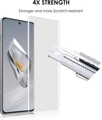 Screen Protector for OnePlus 12, Tempered Glass UV Set [3 Pack],Edge to Edge Full Coverage,Fingerprint-ID Compatible,Sensitive Touch in Saudi Arabia