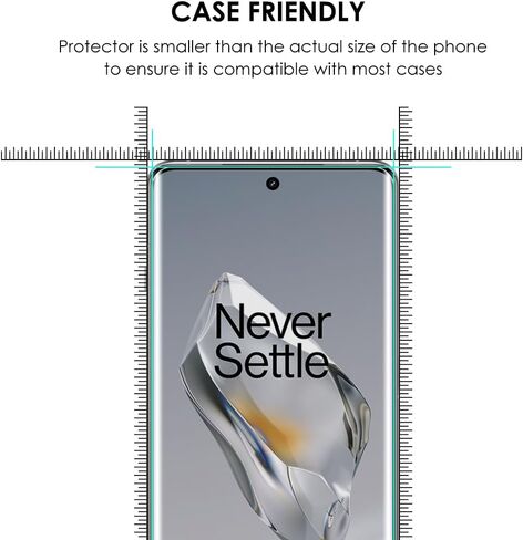 Screen Protector for OnePlus 12, Tempered Glass UV Set [3 Pack],Edge to Edge Full Coverage,Fingerprint-ID Compatible,Sensitive Touch in Saudi Arabia