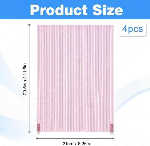 4 Pack Cut to Fit Screen Protector with Grid Lines (295x210mm) in Kuwait