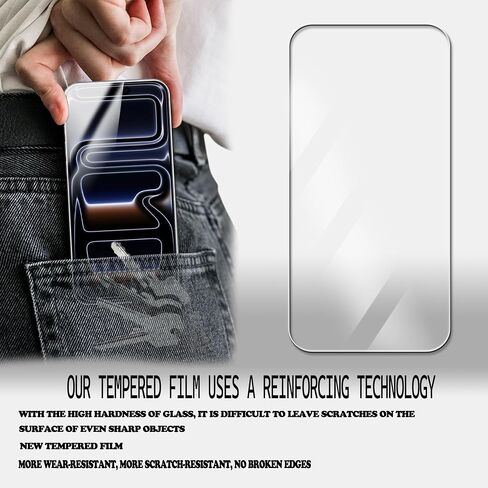 Screen Protector For iPhone17Promax Tempered Glass 2-Pack Camera Lens Protector Film 2-Pack With Easy Alignment Tool in Saudi Arabia