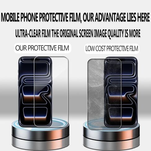 Screen Protector For iPhone17Promax Tempered Glass 2-Pack Camera Lens Protector Film 2-Pack With Easy Alignment Tool in Saudi Arabia
