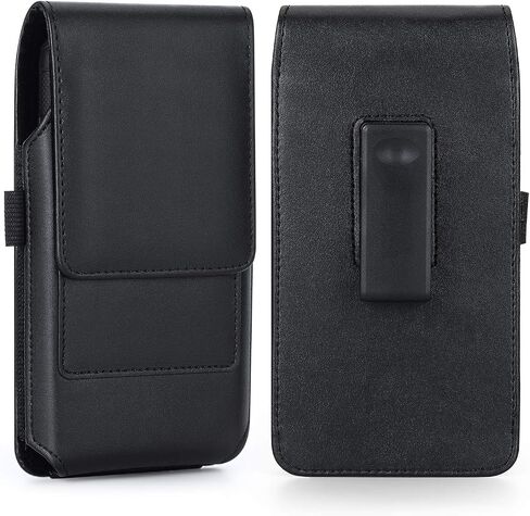 حافظة BECPLT لهاتف Galaxy Z Fold 7 6 5 4 3 2 من الجلد 360 درجة مع مشبك حزام دوار وغطاء حامل للهاتف الخلوي - أسود in Saudi Arabia