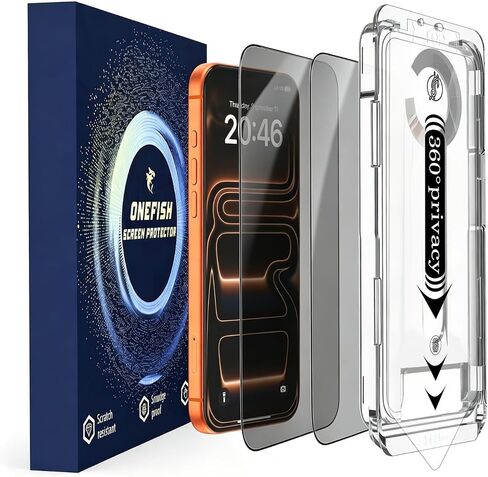 OneFish for iPhone 17 Pro 360 Privacy Screen Protector ，2Pack in Saudi Arabia