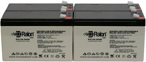 Raion Power RG129-36HR 12V 9Ah Compatible Replacement High Rate Discharge Rechargeable UPS Battery for Eaton 5P2200-4 Pack in Kuwait