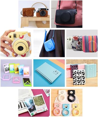 Camera Accessories Pack for Instant Camera 11 Colorful Camera Bag Set with 12 Accessories PU Material, #975, Casual in Kuwait