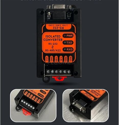 RS232 to RS485 RS422 Isolated Converter 2-Way Conversion RS-485 Interface Data Serial Adapter Cable 7-36VDC in Kuwait