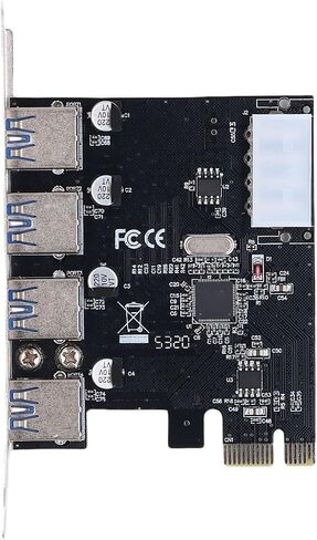 HighSpeed USB 3.0 PCI Express Expansion Card, 4 Ports 5Gbps in Saudi Arabia