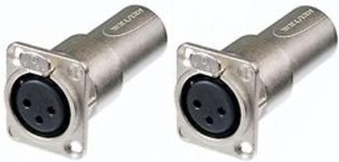 2 Neutrik NA3FDM Adapter 3 Pin Mic XLR Female - Male Feedthrough Converter in Saudi Arabia