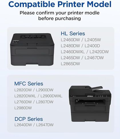 Compatible TN830XL TN830 Toner Cartridge for HL-L2460DW, 4 Pack in Saudi Arabia