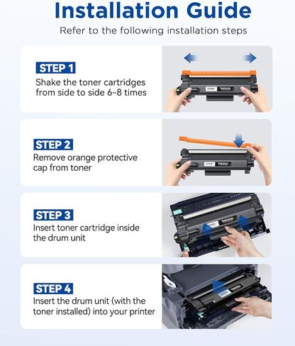 Compatible TN830XL TN830 Toner Cartridge for HL-L2460DW, 4 Pack in Saudi Arabia