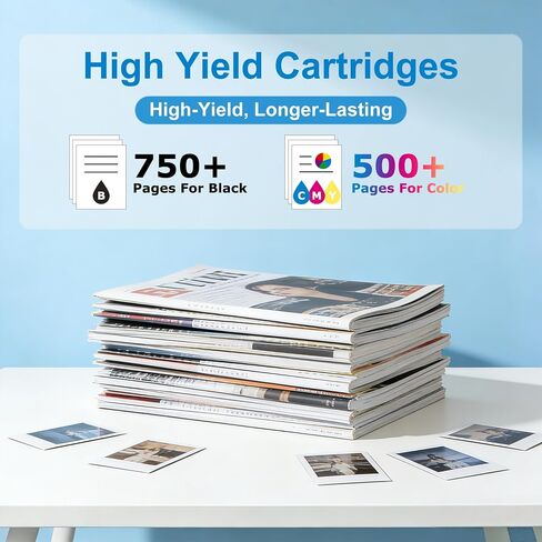61XL Ink Cartridges Black and Tri-color Combo Pack Compatible for HP 61 XL Work With Deskjet 2540 2541 3050 3510 1510 3056A OfficeJet 4630 4632 Envy 5530 4500 4502 5535 Printers (Black Color, 2 Pack) in Saudi Arabia