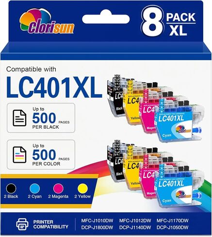 LC401XL LC401 MFC-J1010DW Ink Cartridges for Brother Printer MFC J101DW in Saudi Arabia