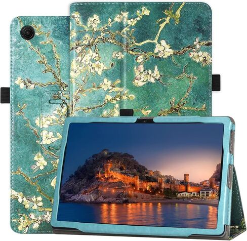 Caweet Case for T-Mobile Revvl Tab 2 Tablet - Premium Leather Folio Protective Stand Cover with Magnetic Closure, Glitter Pink in Kuwait