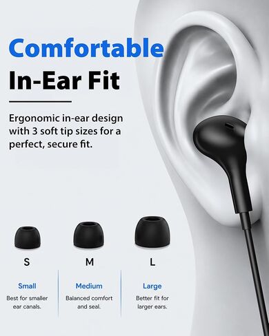 Travel Depot Wired Earbuds USB C with Mic in Kuwait