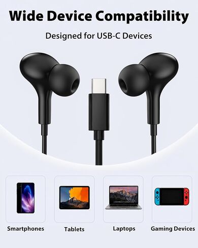 Travel Depot Wired Earbuds USB C with Mic in Kuwait