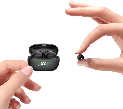 Invisible Smallest Mini Earbuds Wireless Bluetooth Ear Buds for Small Ears Canals, Discreet Low Profile Spy Earpiece Wireless Tiny Micro Hidden Earbuds with Microphone Small Headphones for Work-Beige in Saudi Arabia