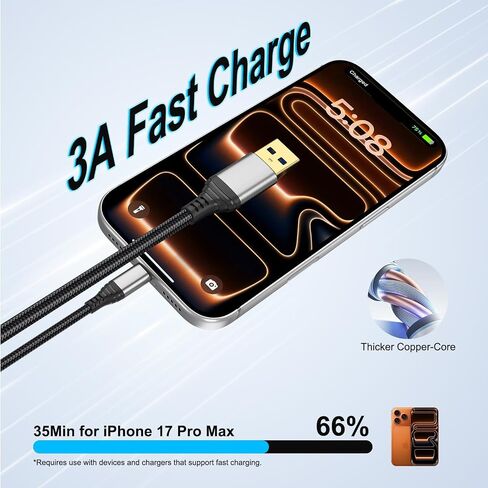 10Gbps USB C Data Cable, 1.5FT USB C 3.2 Gen 2 Charger Cable for Car, SSD in Saudi Arabia