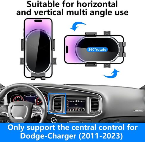 Car Phone Holder for Dodge Charger 2011-2023 Auto Accessories Navigation Screen Bracket Interior Cell Mobile Phone Mount Holders case Accessory in Saudi Arabia