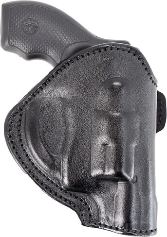 Maxx Carry 3 Position OWB Leather Gun Belt Holster CCW for Ruger LCR, LCRx, SP101 | S&W Bodyguard 38 Special, M&P 340 | Taurus 85, 605, 856 and Other Snub Nose. in Kuwait