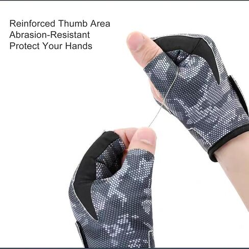 Mealah Breathable Fishing-Gloves for Men Women - Non-Slip Sun Protection for Outdoor, Kayaking, Rowing in Saudi Arabia